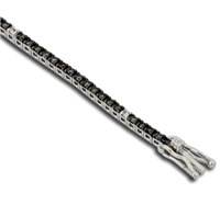 Bracelet Gemoro Homme Tennis in Or blanc Diamante Black 1.71 Ct TBB279NB+4 - TBB279NB+4